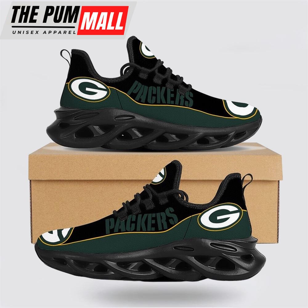 NFL Green Bay Packers Max Soul Shoes Sneakers Sport Shoes Step Up Your Game With Unmatched Comfort And Support