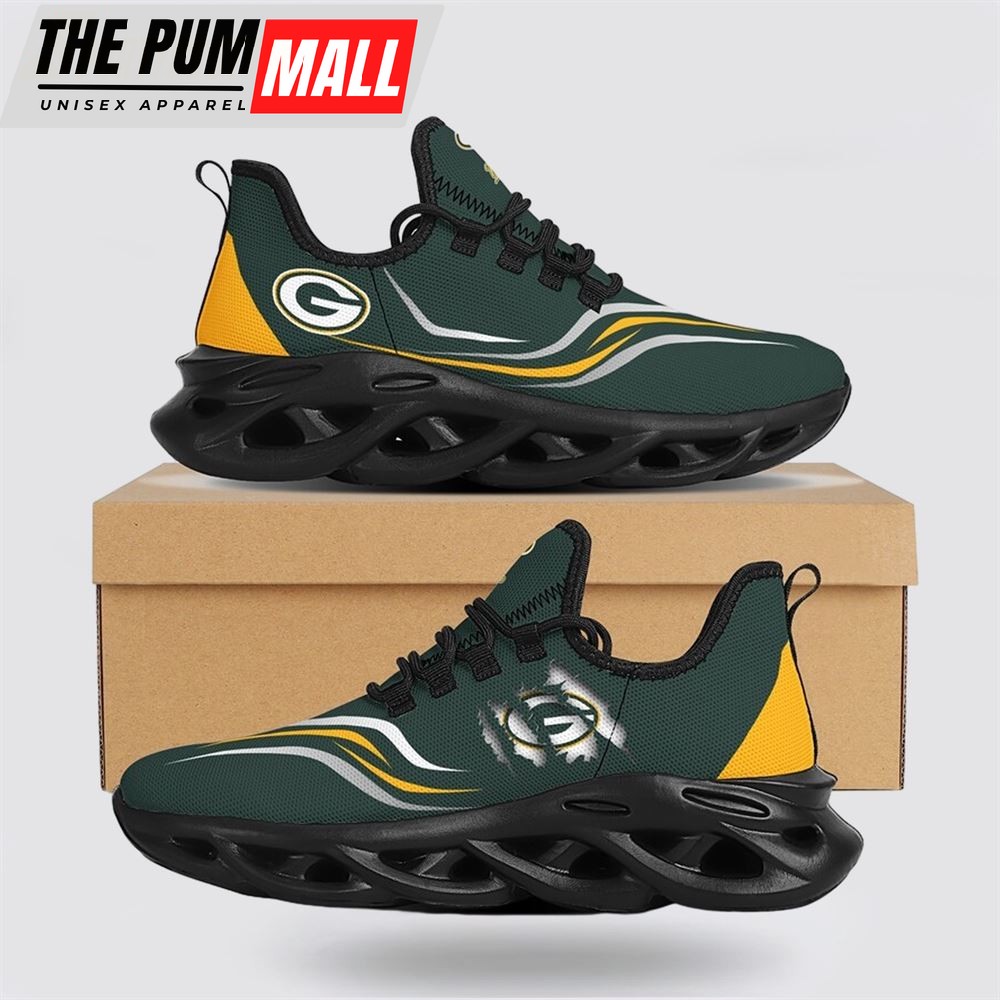 NFL Green Bay Packers Max Soul Shoes Sneakers Sport Shoes Walk The Talk Of Team Pride With Every Step