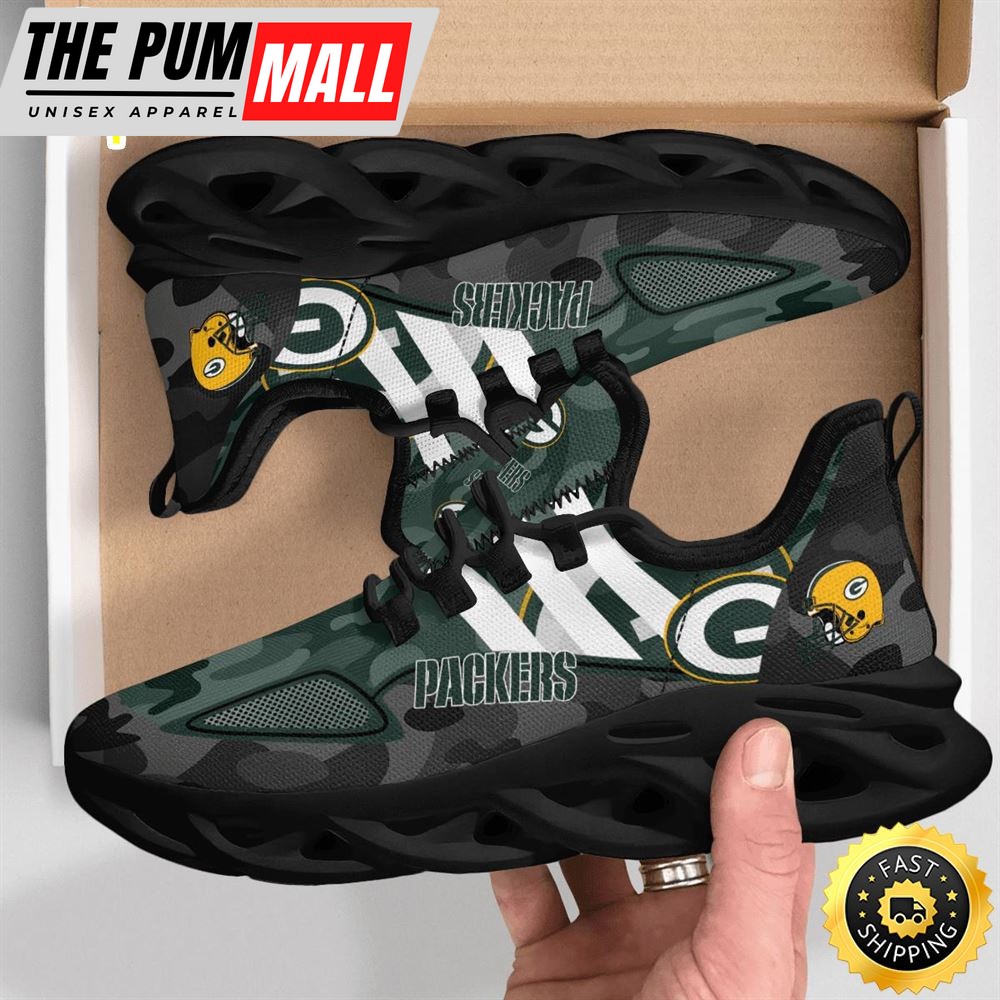 NFL Green Bay Packers Military Camouflage M Soul Shoes