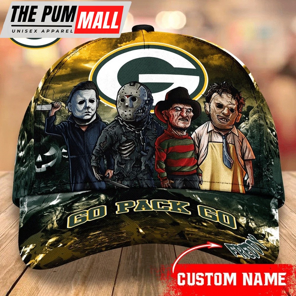 NFL Green Bay Packers Special Horror Movie Characters Halloween Baseball Cap