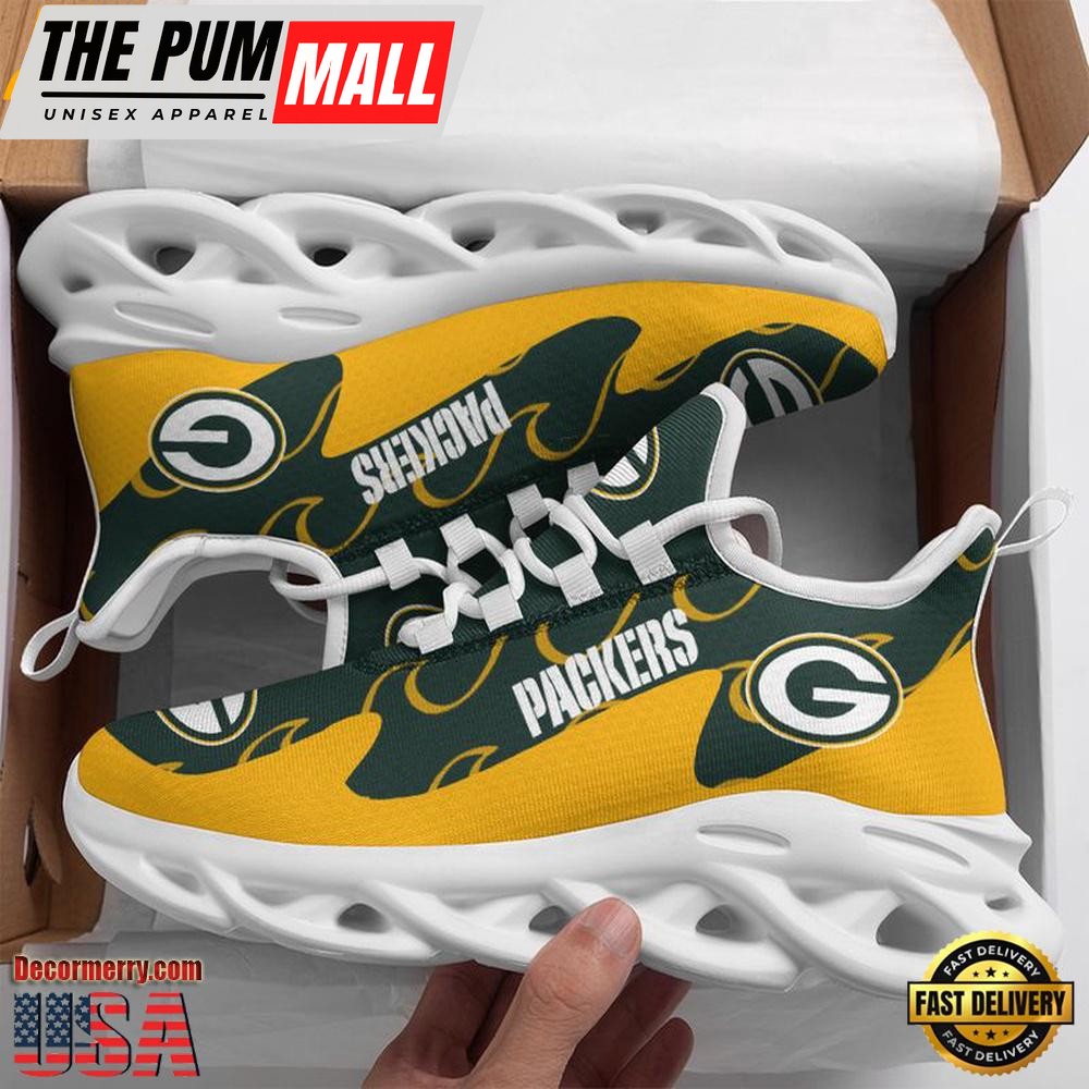 NFL Green Bay Packers Sport Max Soul Shoes , Running Sneakers Shoes