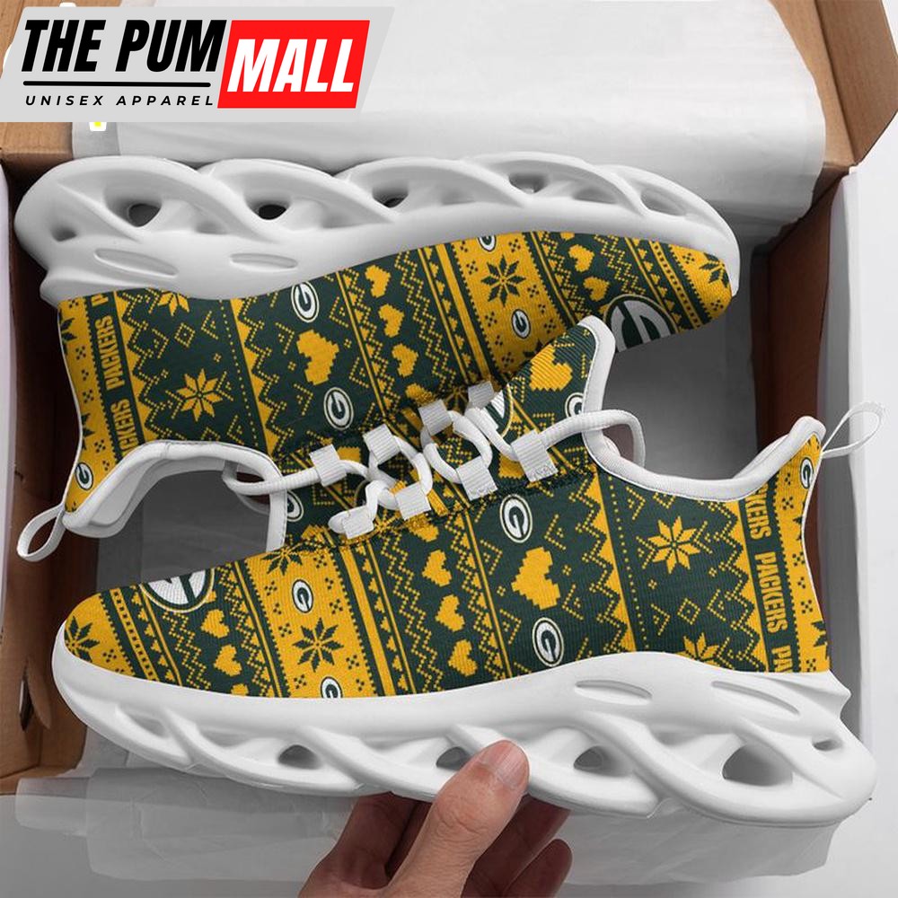 NFL Green Bay Packers X-max Patterns Christmas Max Soul Shoes