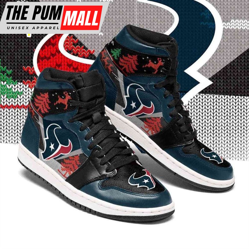 NFL Houston Texans Christmas Air Jd 1 High Sneakers