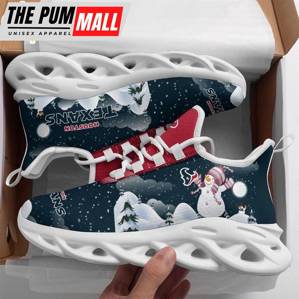 NFL Houston Texans Christmas Snowman Max Soul Shoes