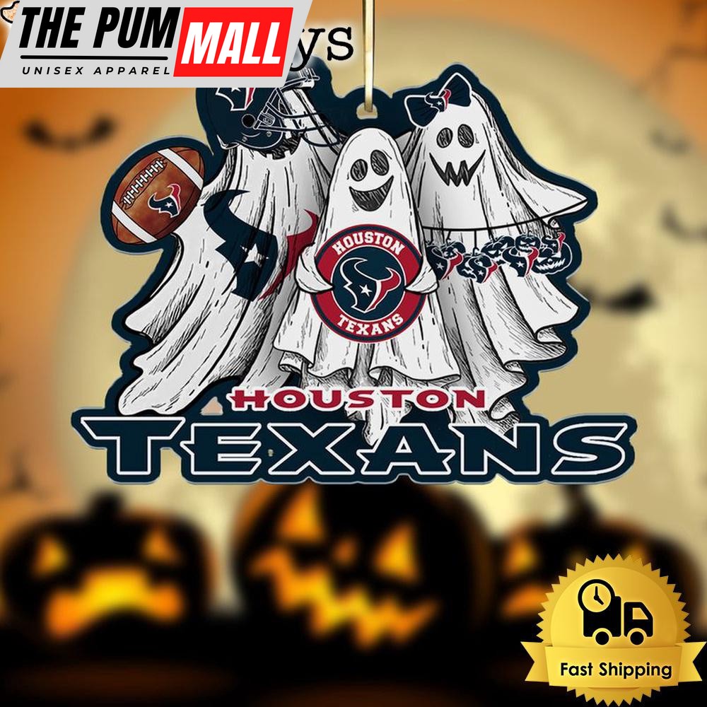 NFL Houston Texans Football Halloween Ghosts Ornament Limited Edition