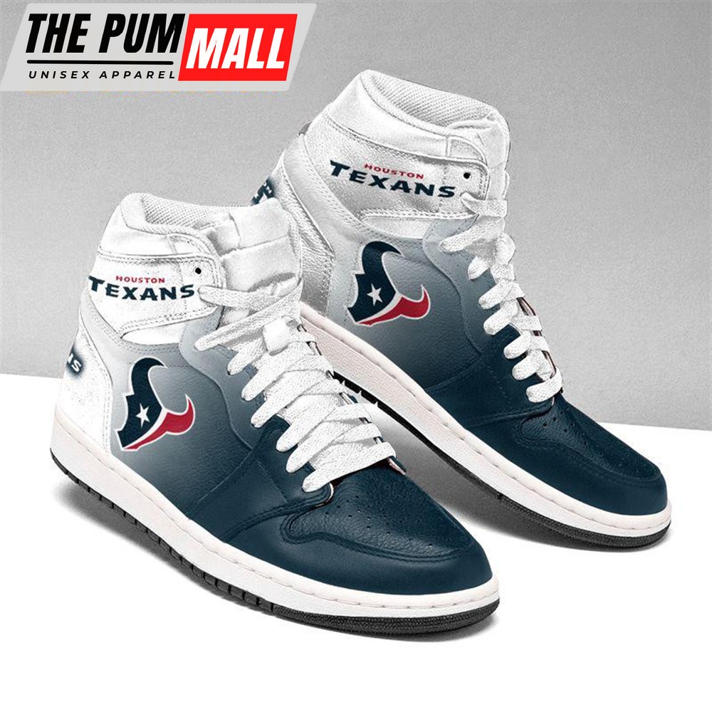 NFL Houston Texans Football Team Air Jd 1 Hightop Shoes Sizes