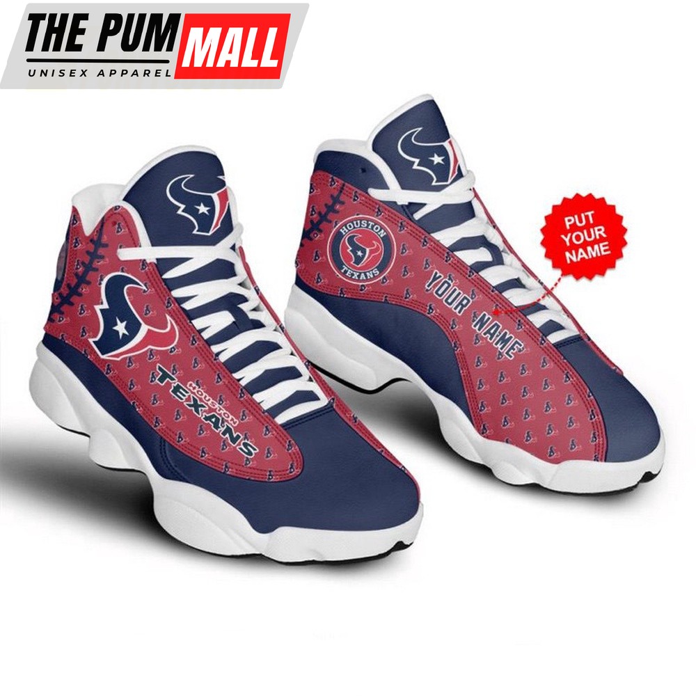 NFL Houston Texans Football Team Custom Air Jd 13 Shoes