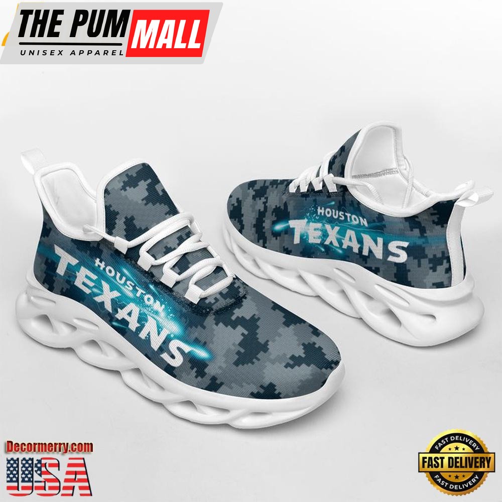 NFL Houston Texans Knitted Camouflage Max Soul Shoes , Running Sneakers Shoes
