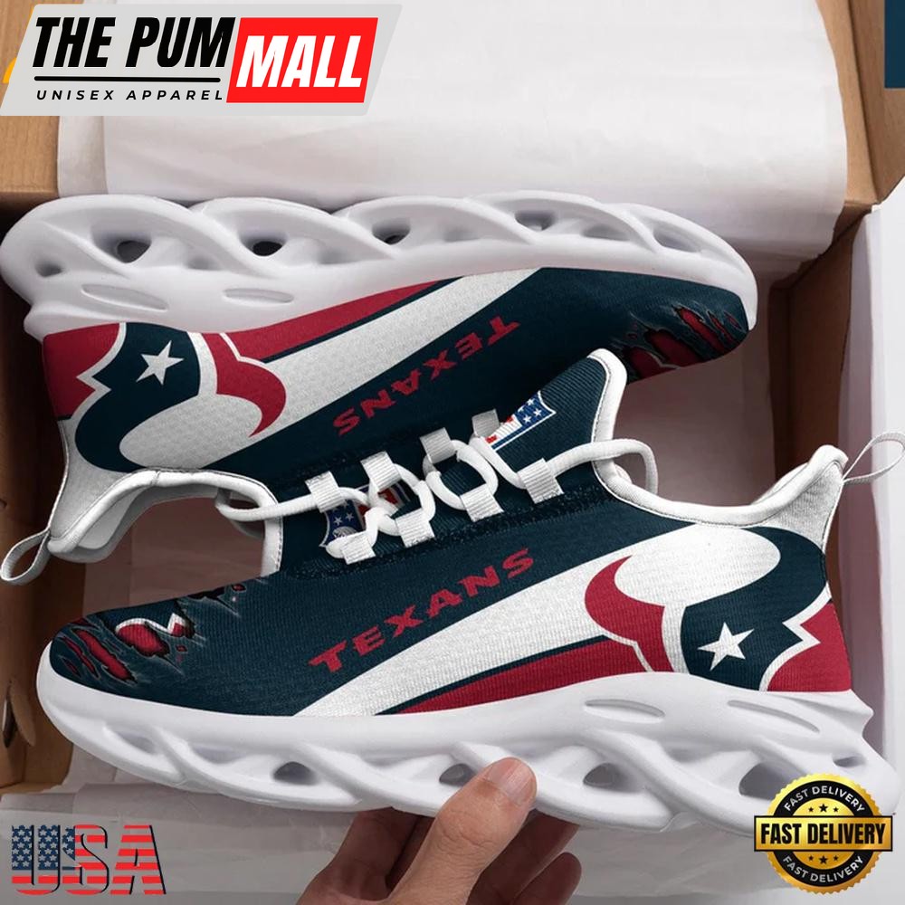 NFL Houston Texans Team Max Soul Shoes, Running Sneakers Shoes, Fan Gifts