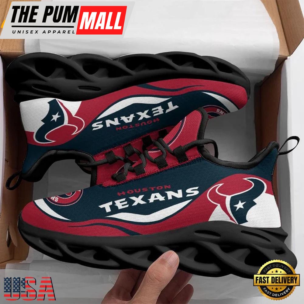 NFL Houston Texans Team Max Soul Shoes, Running Sneakers Shoes, Fan Gifts