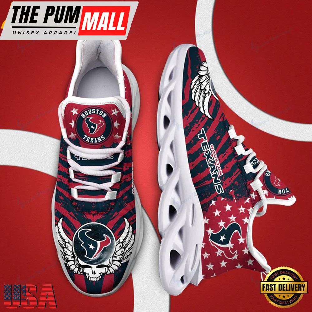 NFL Houston Texans Team Sport Max Soul Shoes, Running Sneakers Shoes, Fan Gifts