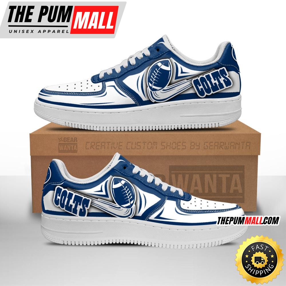 NFL Indianapolis Colts Air Force 1 Shoes Football Sneaker Shoes