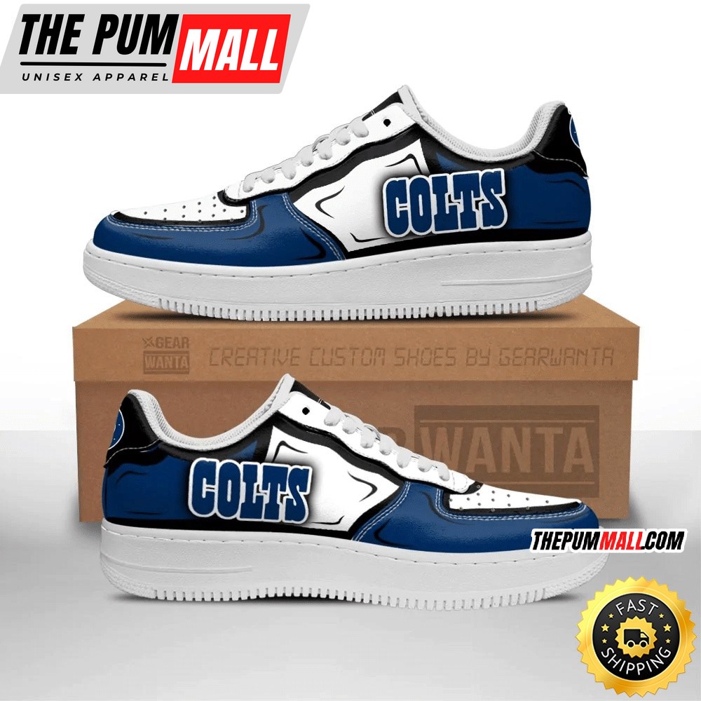 NFL Indianapolis Colts Air Force 1 Shoes Football Sports Sneaker Shoes