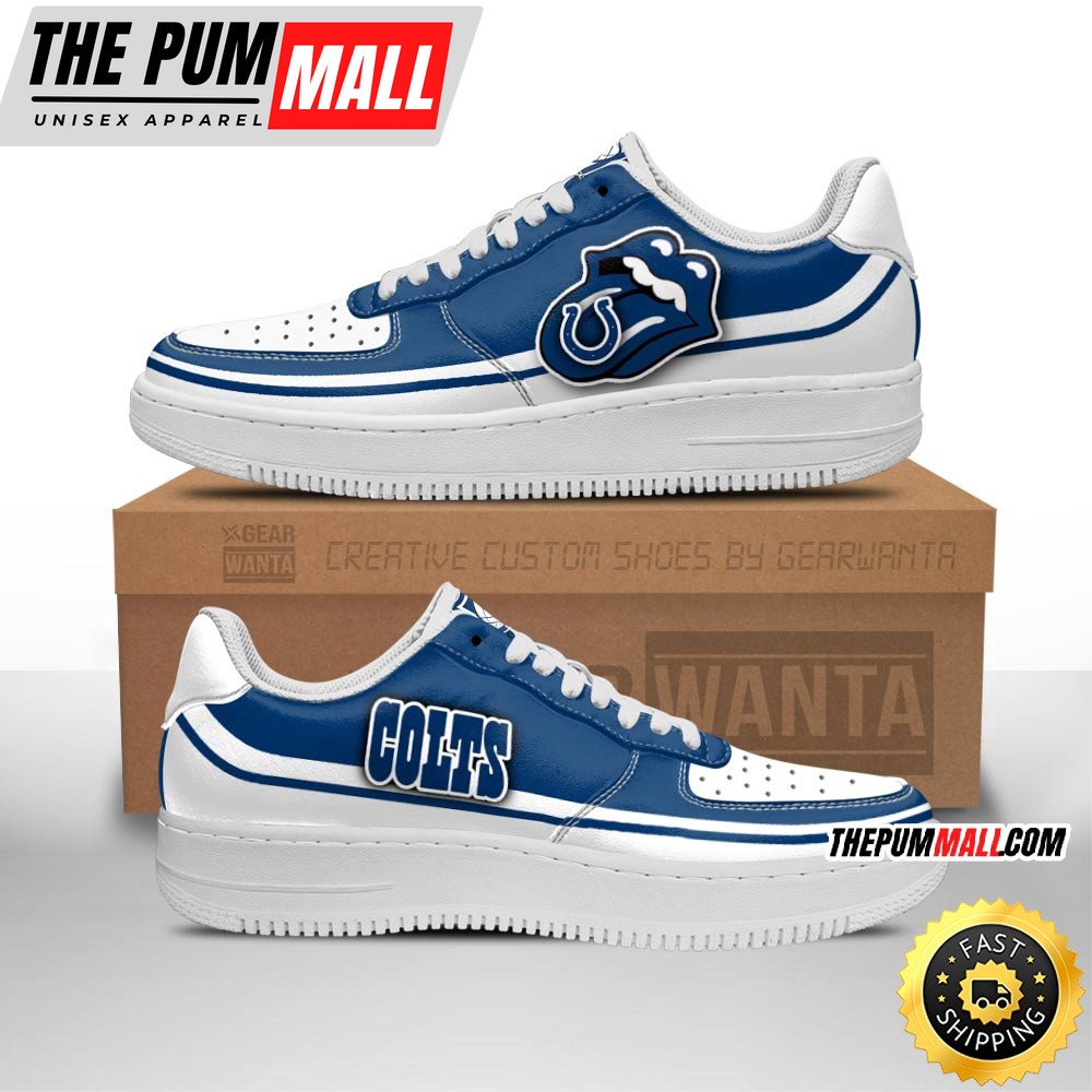 NFL Indianapolis Colts Air Force 1 Shoes Sexy Lips For Fans