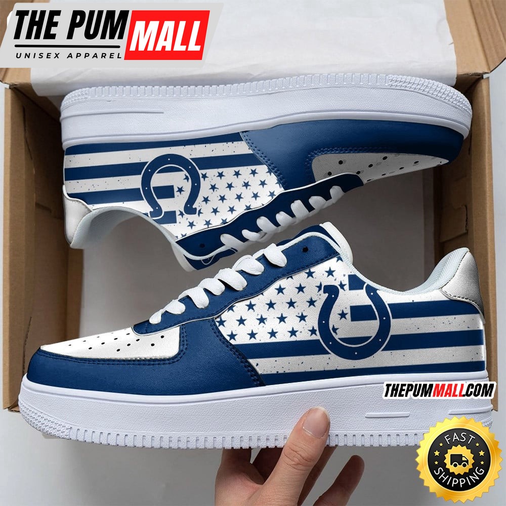 NFL Indianapolis Colts Air Force 1 Shoes Urban Streetwear Shoes