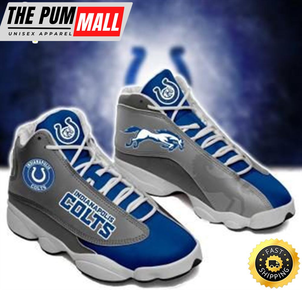 NFL Indianapolis Colts Air Jd 13 Shoes V2