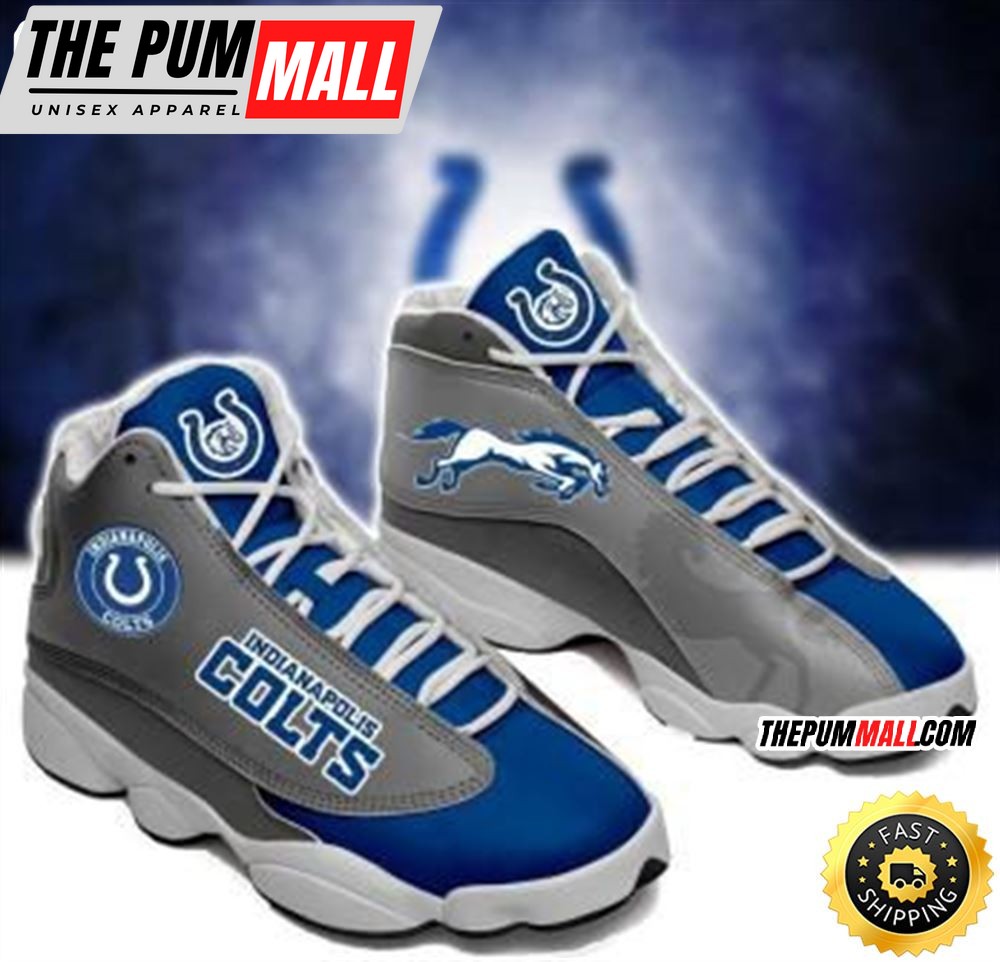 NFL Indianapolis Colts Air Jd 13 Shoes V2