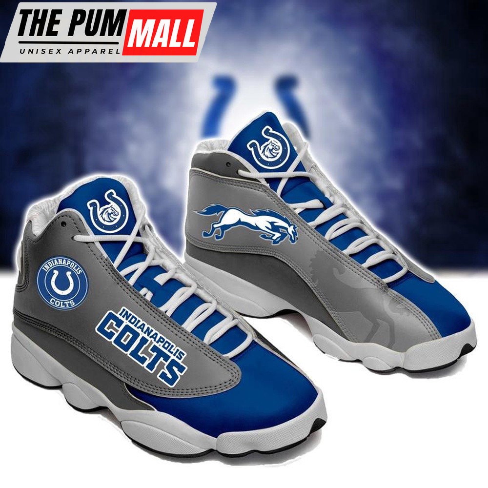 NFL Indianapolis Colts Air Jd 13 Sneaker Shoes