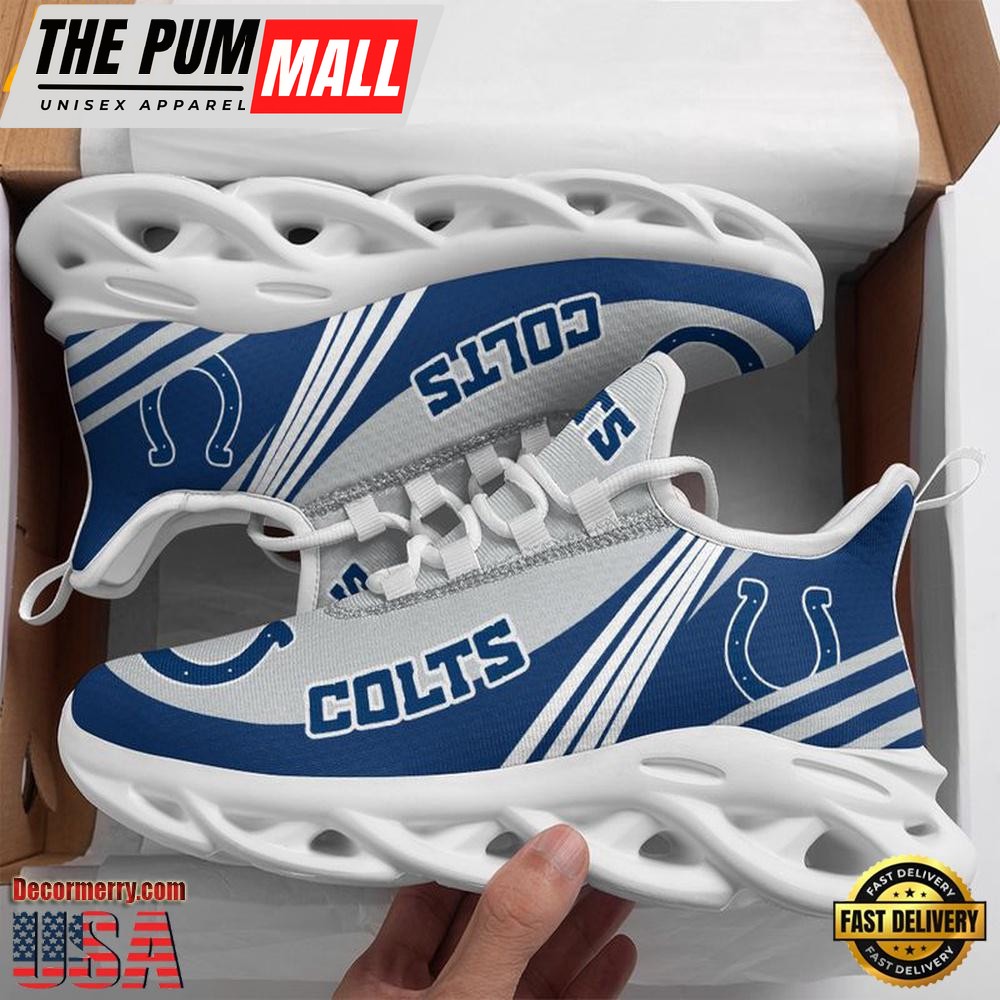 NFL Indianapolis Colts Basic Logo Max Soul Shoes , Running Sneakers Shoes