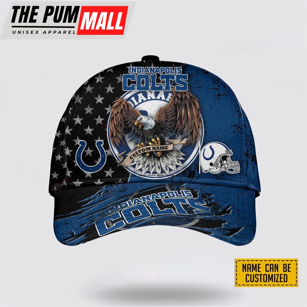 NFL Indianapolis Colts Cap 3D Personalized Classic Eagles Hats Show Your Team Spirit In Style