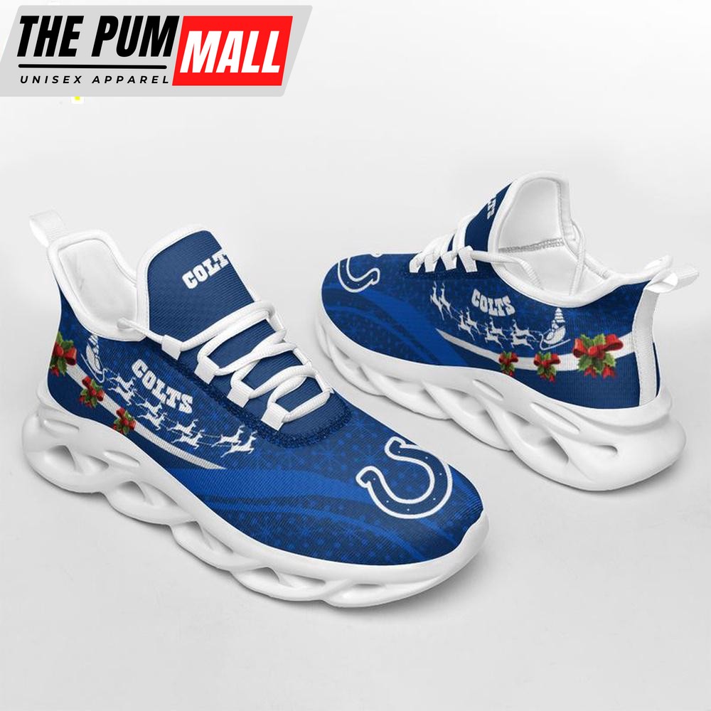 NFL Indianapolis Colts Christmas Pattern Max Soul Shoes Gift For Fans