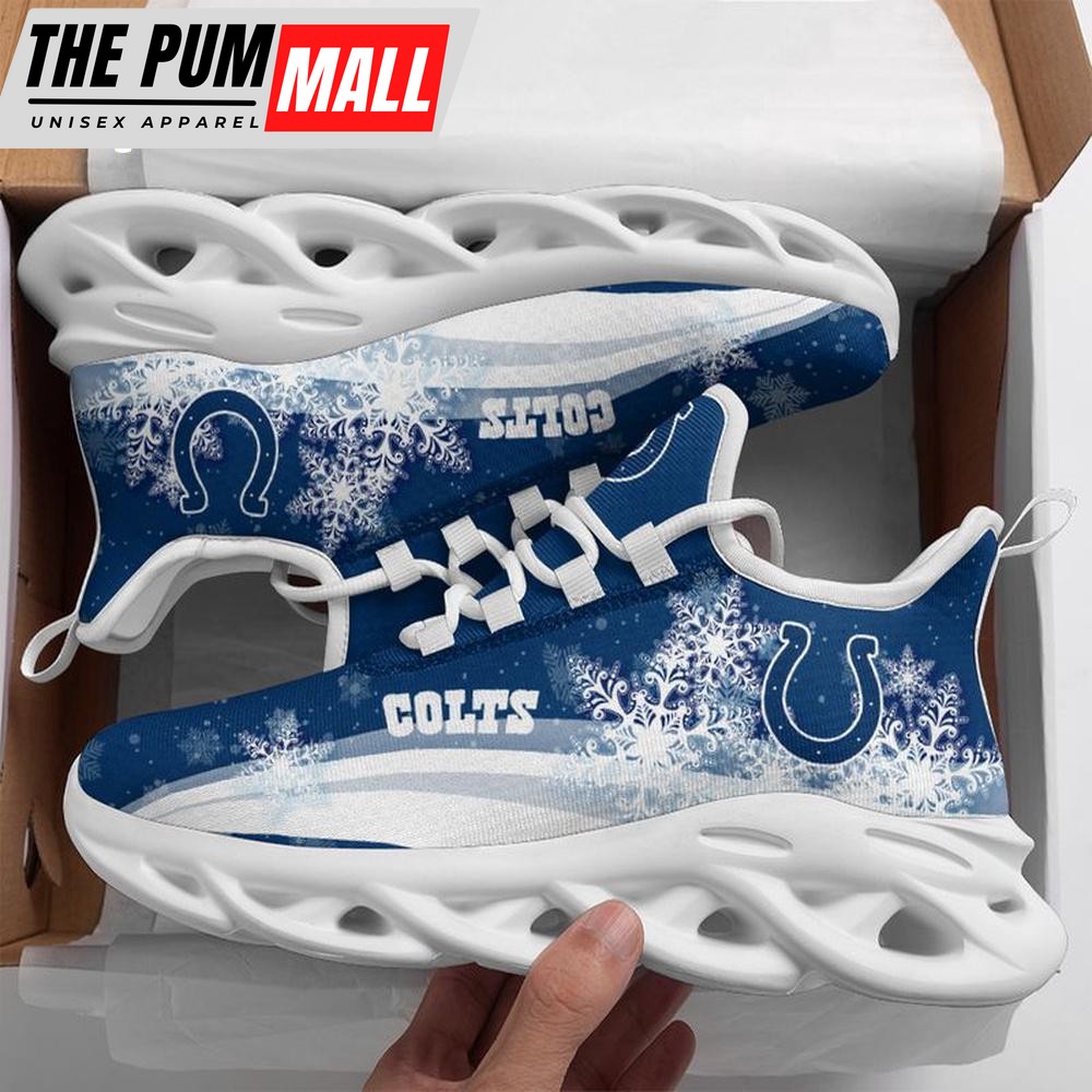 NFL Indianapolis Colts Christmas Snow Max Soul Shoes For Men Women