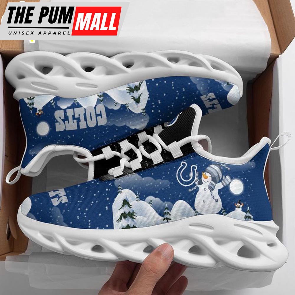 NFL Indianapolis Colts Christmas Snowman Max Soul Shoes