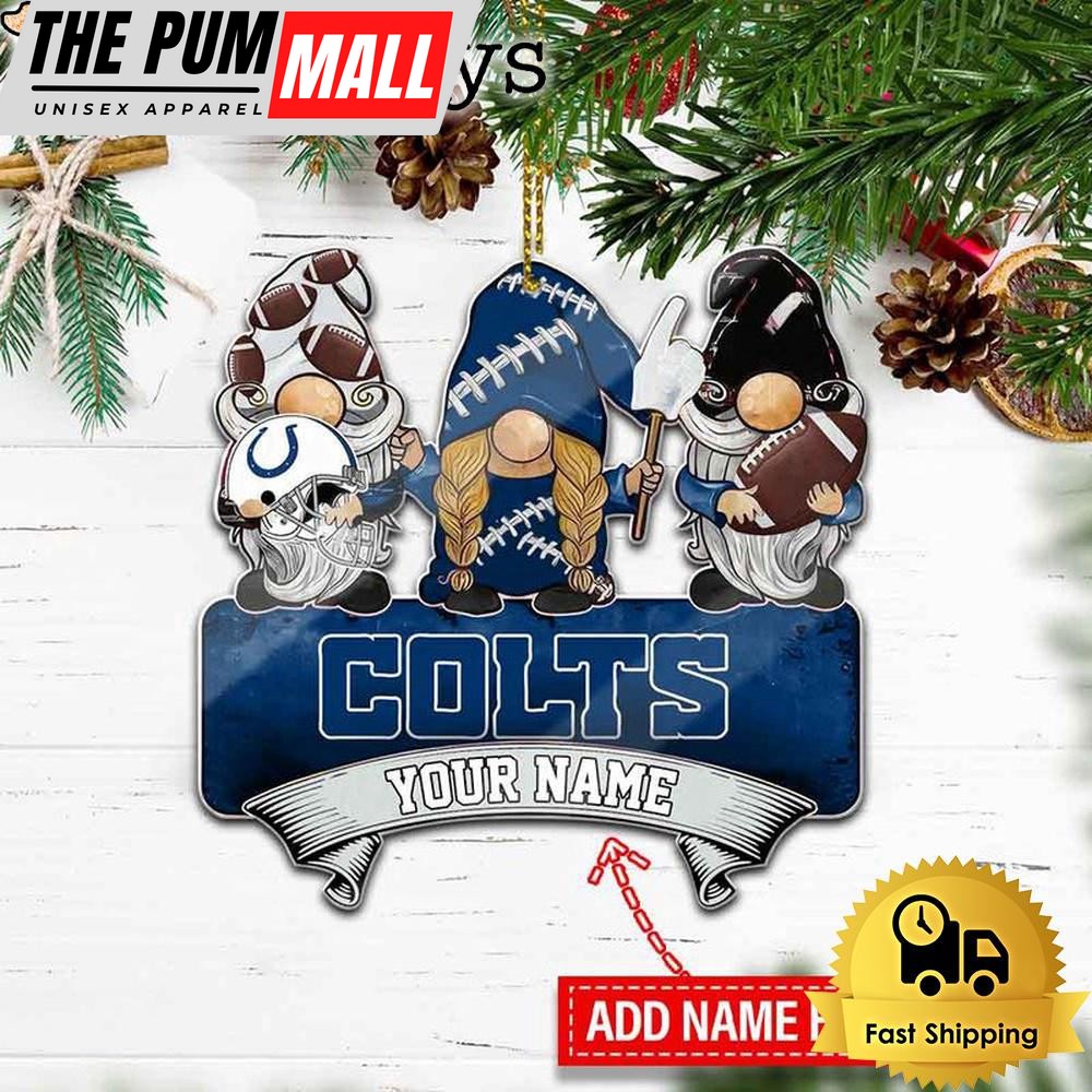 NFL Indianapolis Colts Custom Gnome Christmas Ornament Limited Edition