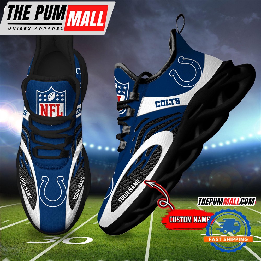 NFL Indianapolis Colts Football Logo Team New Design Max Soul Shoes Sneaker