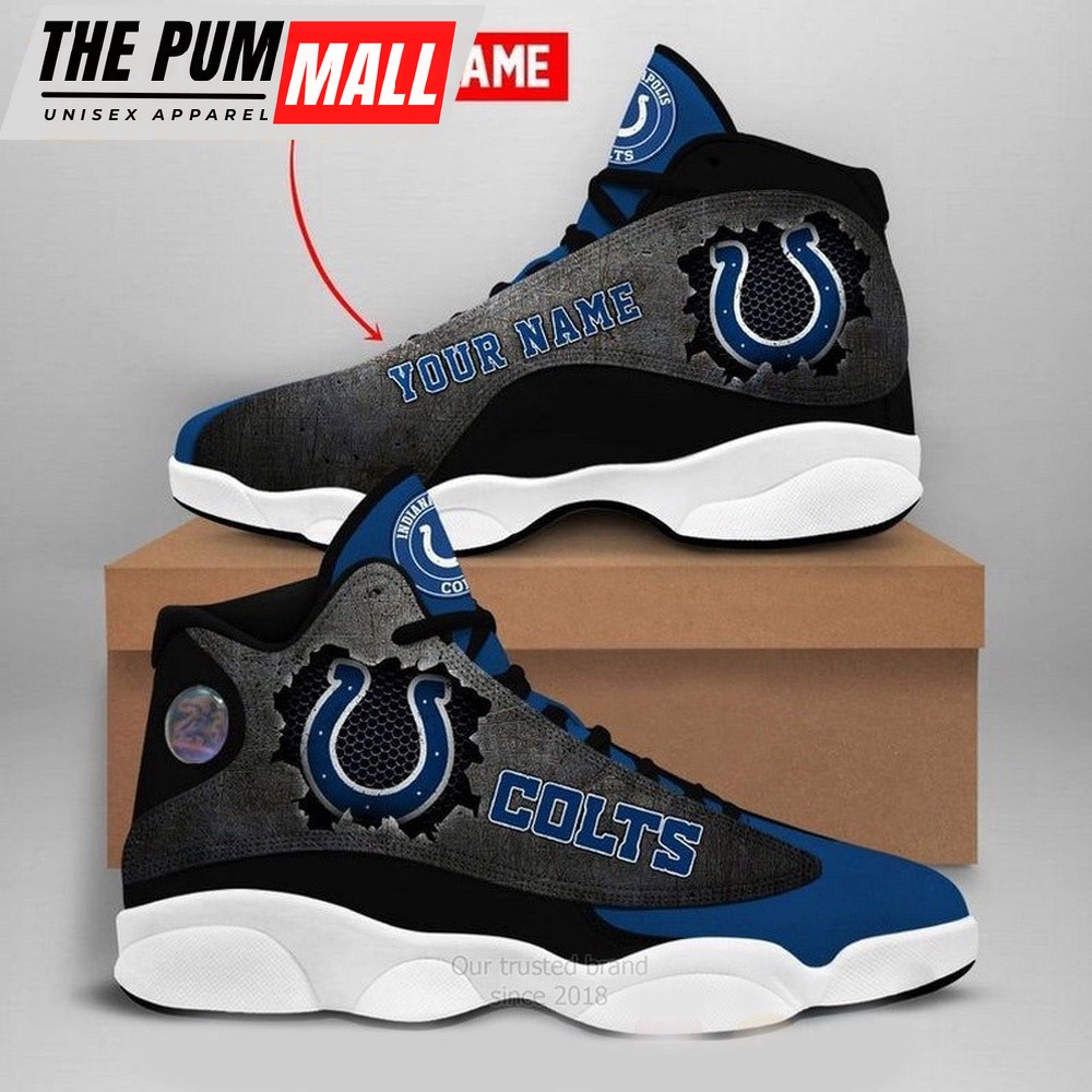 NFL Indianapolis Colts Football Team Custom Name Air Jd 13 Shoes