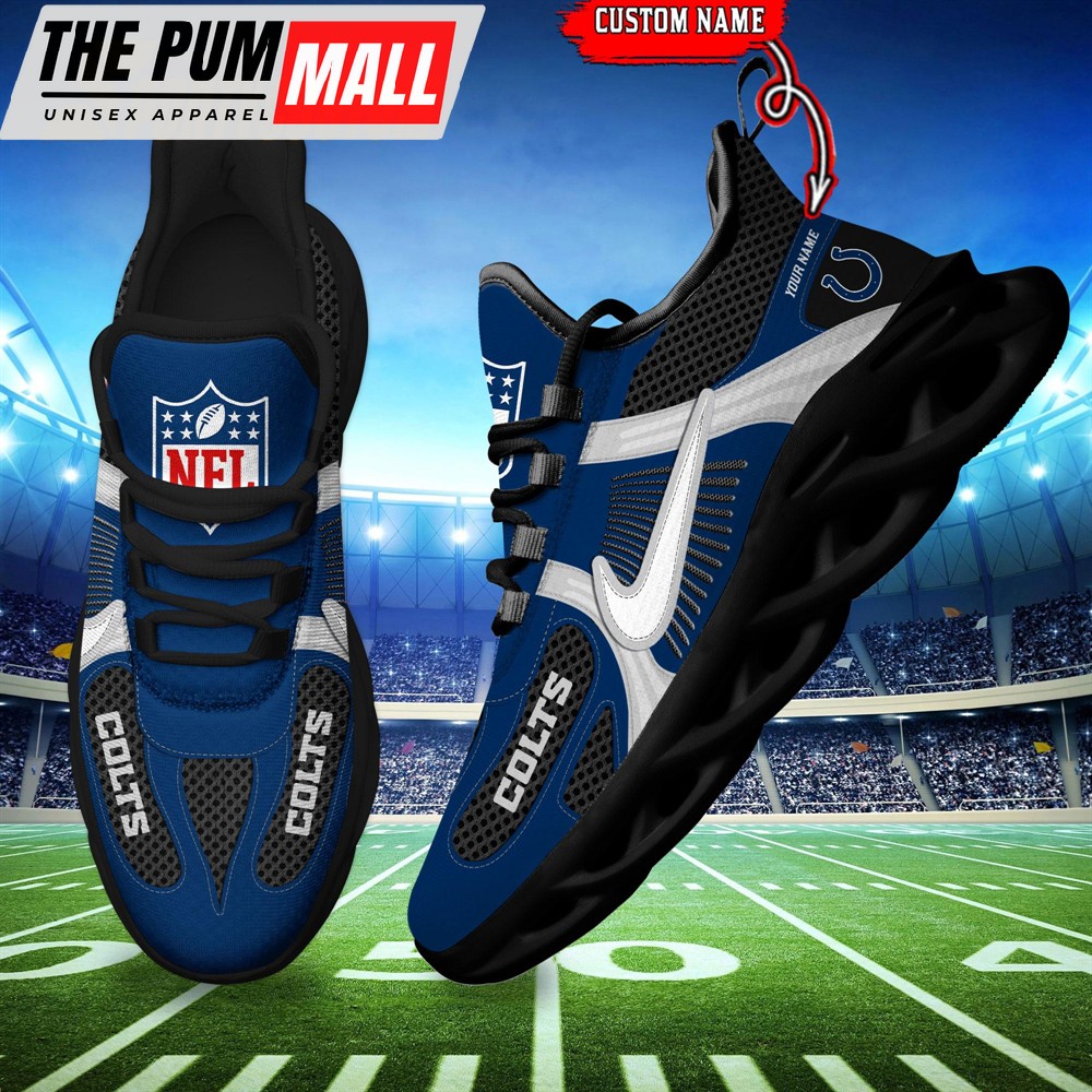 NFL Indianapolis Colts Logo Football Team New Season Max Soul Shoes