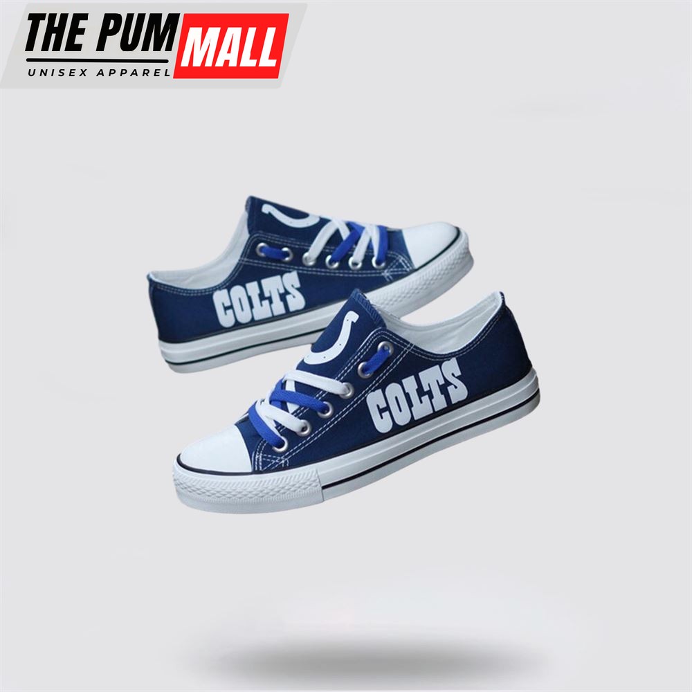 nfl-indianapolis-colts-low-top-canvas-shoes-sport-sneakers-dominate-the-streets-x77z2mza NFL Indianapolis Colts Low Top Canvas Shoes Sport Sneakers Dominate The Streets With Authentic Nfl Style