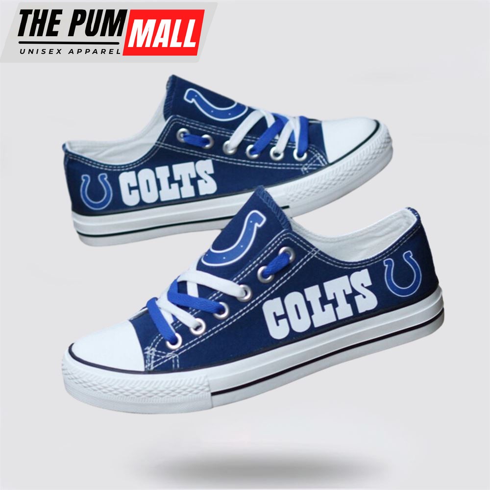 nfl-indianapolis-colts-low-top-canvas-shoes-sport-sneakers-fuel-your-passion-for-ck1f214y NFL Indianapolis Colts Low Top Canvas Shoes Sport Sneakers Fuel Your Passion For The Game With Every Stride