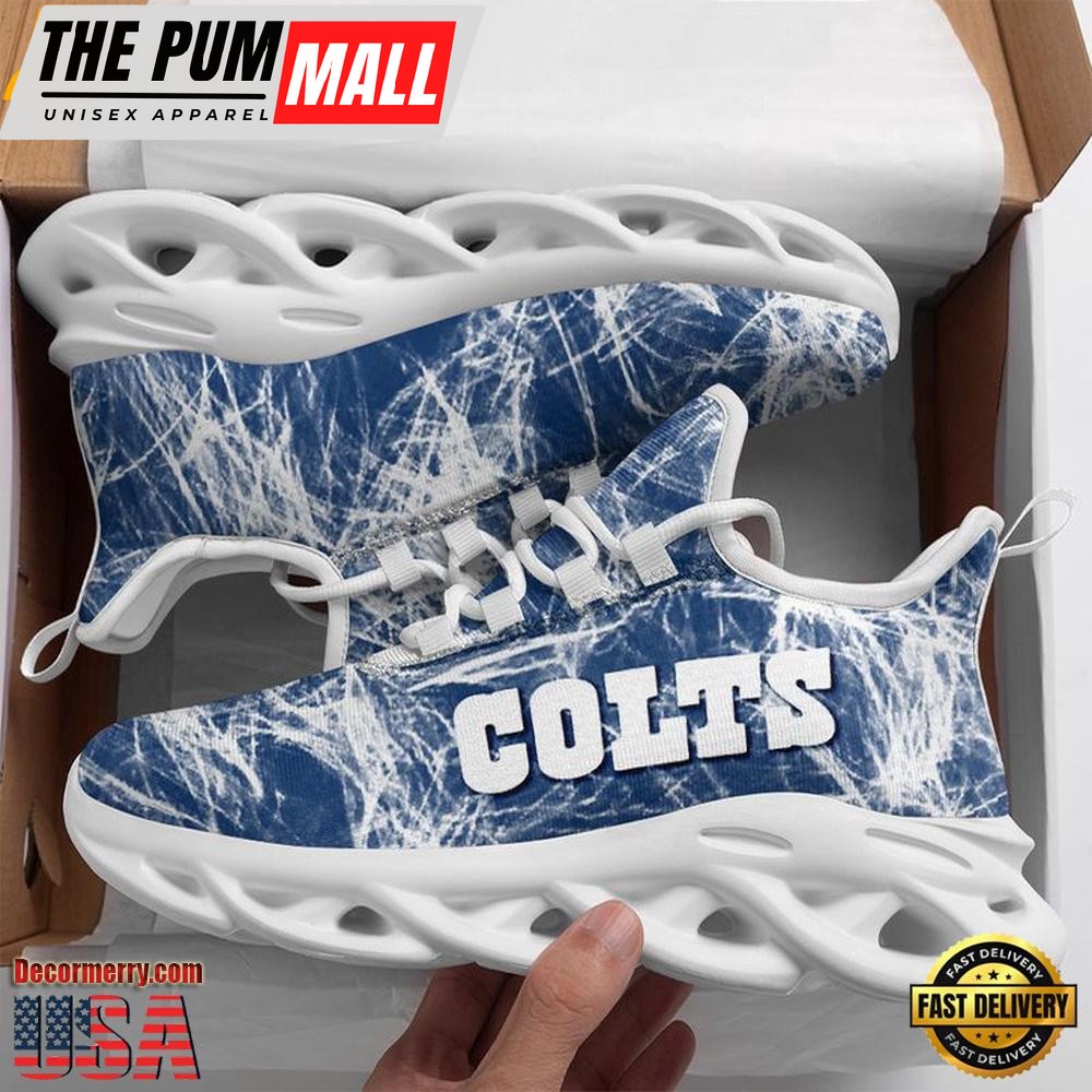 NFL Indianapolis Colts Smoke Pattern Max Soul Shoes , Running Sneakers Shoes