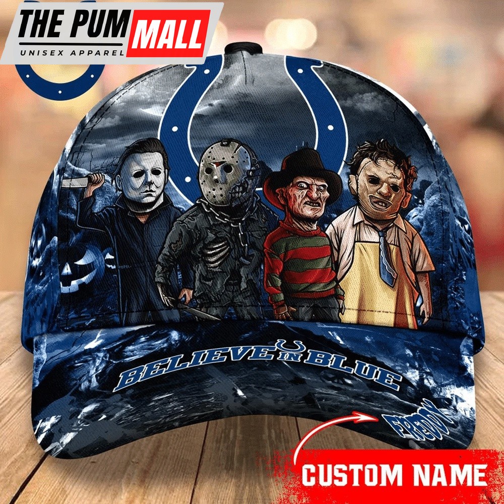 NFL Indianapolis Colts Special Horror Movie Characters Halloween Baseball Cap