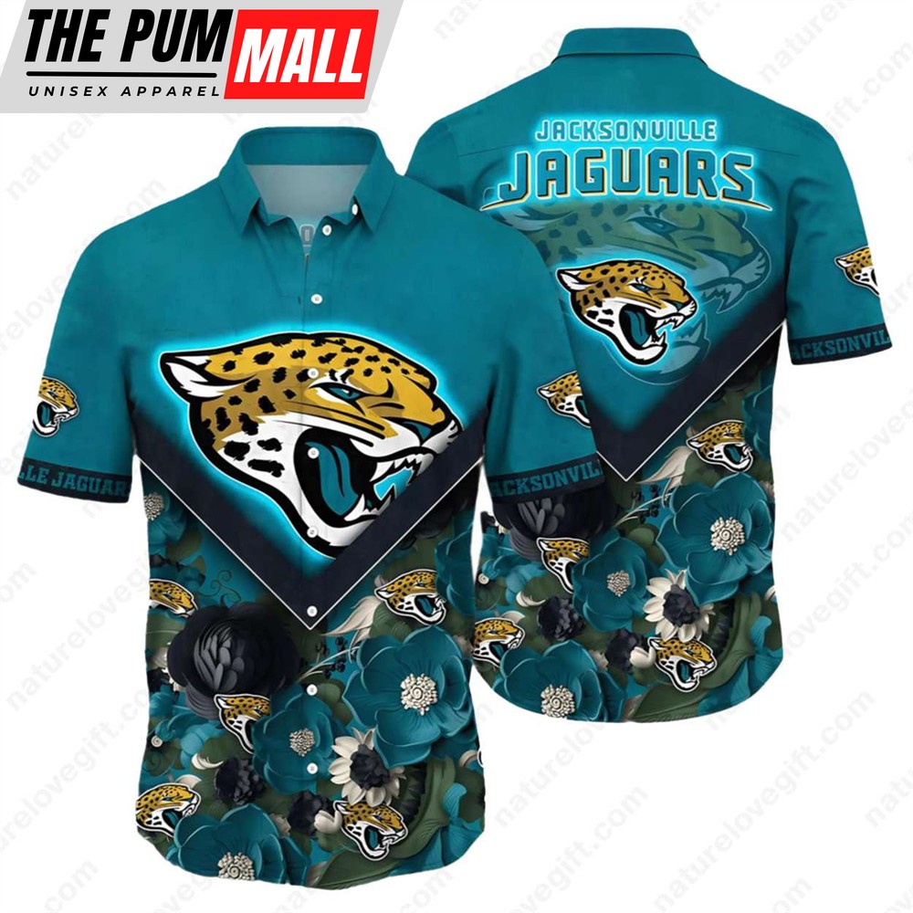 NFL Jacksonville Jaguars 3D Floral Old Navy Hawaiian Shirt
