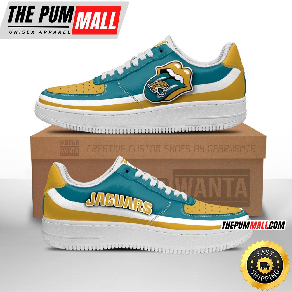 NFL Jacksonville Jaguars Air Force 1 Shoes Sexy Lips For Fans