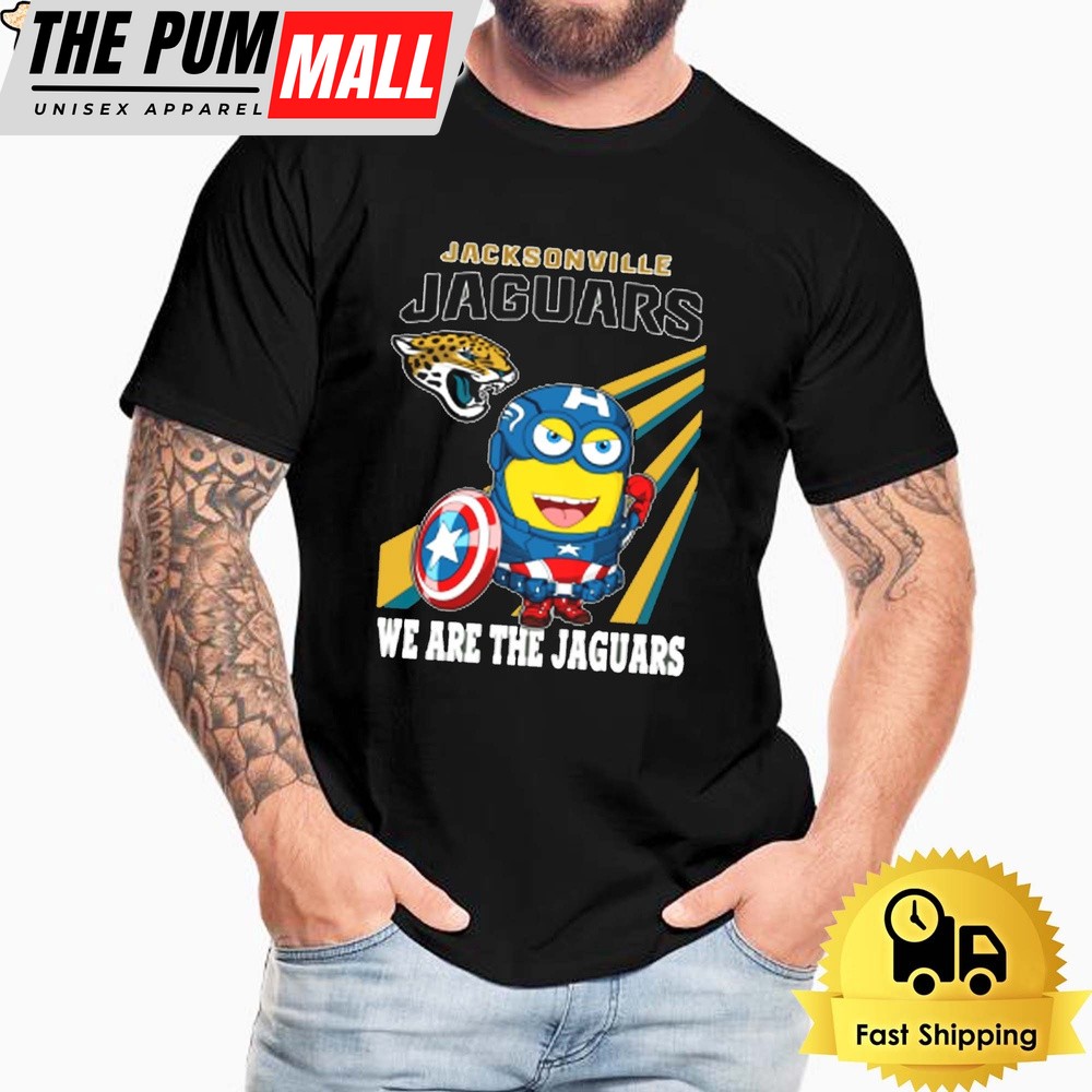 NFL Jacksonville Jaguars Captain America Minion We Are The Jaguars Unisex T-Shirt