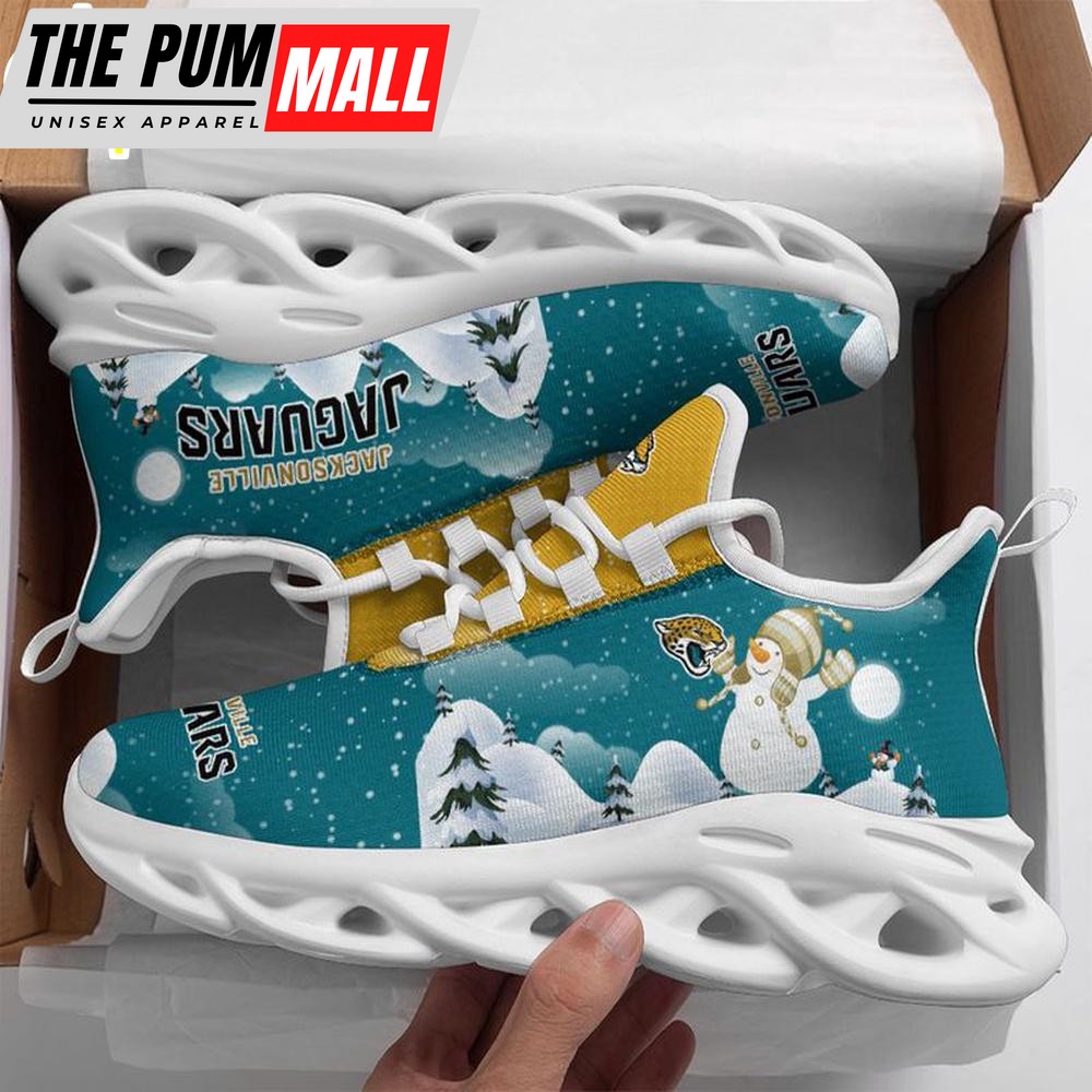 NFL Jacksonville Jaguars Christmas Snowman Max Soul Shoes