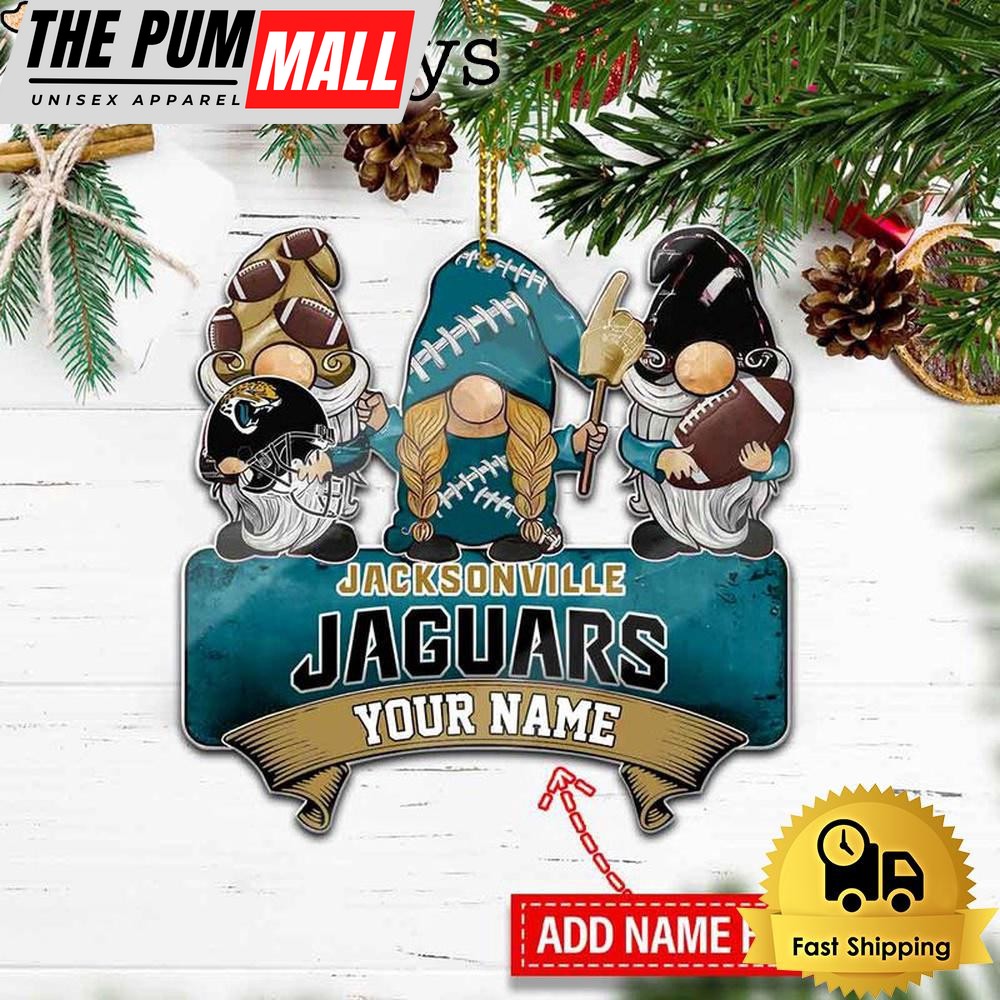 NFL Jacksonville Jaguars Custom Gnome Christmas Ornament Limited Edition