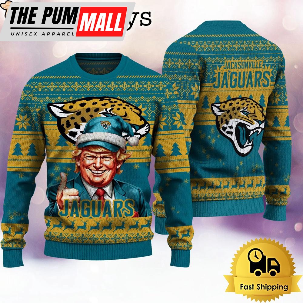NFL Jacksonville Jaguars Donald Trump Ugly Christmas Sweater