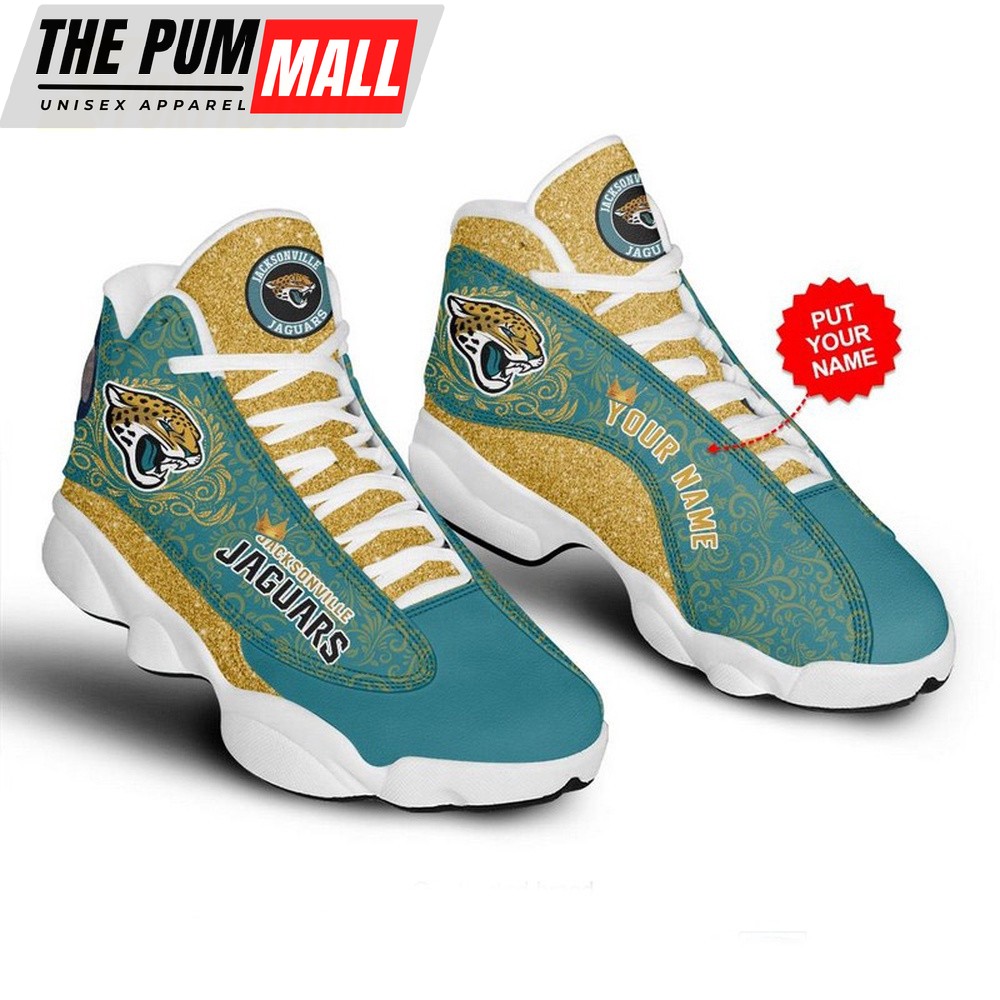 NFL Jacksonville Jaguars Football Air Jd 13 Sneaker Shoes