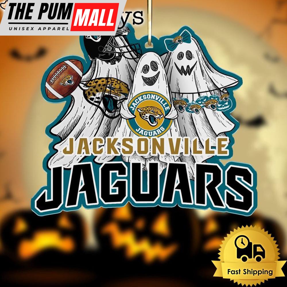 NFL Jacksonville Jaguars Football Halloween Ghosts Ornament Limited Edition
