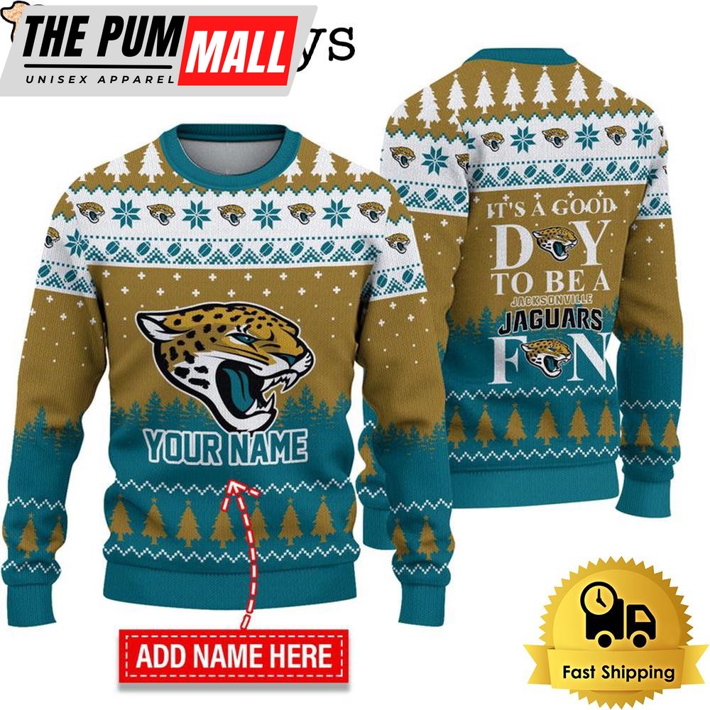 NFL Jacksonville Jaguars It’s A Good Day To Be A Fan Ugly Christmas Sweater