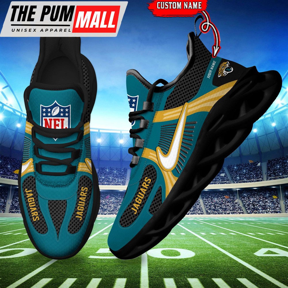 NFL Jacksonville Jaguars Logo Football Team New Season Max Soul Shoes