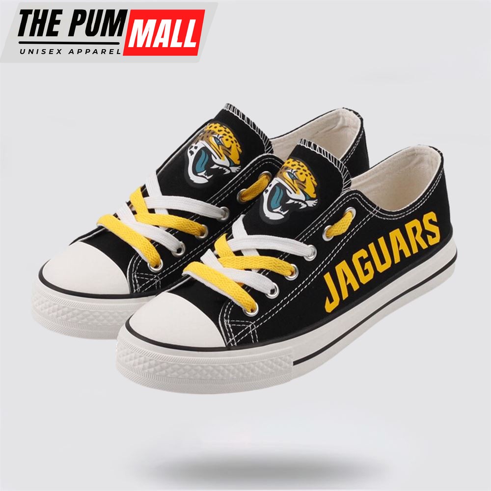 NFL Jacksonville Jaguars Low Top Canvas Shoes Sport Sneakers Walk The Talk Of Team Pride With Every Step