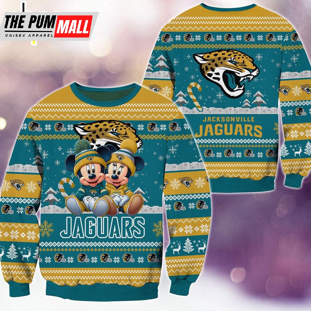 nfl-jacksonville-jaguars-mickey-and-minnie-cute-christmas-ugly-sweater-413j1i5w NFL Jacksonville Jaguars Mickey And Minnie Cute Christmas Ugly Sweater