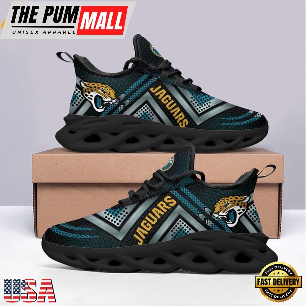 NFL Jacksonville Jaguars Pattern Max Soul Shoes, Running Sneakers Shoes, Fan Gifts