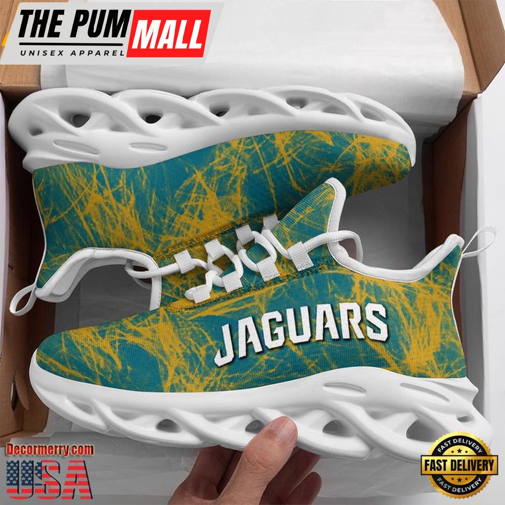 NFL Jacksonville Jaguars Smoke Pattern Max Soul Shoes , Running Sneakers Shoes