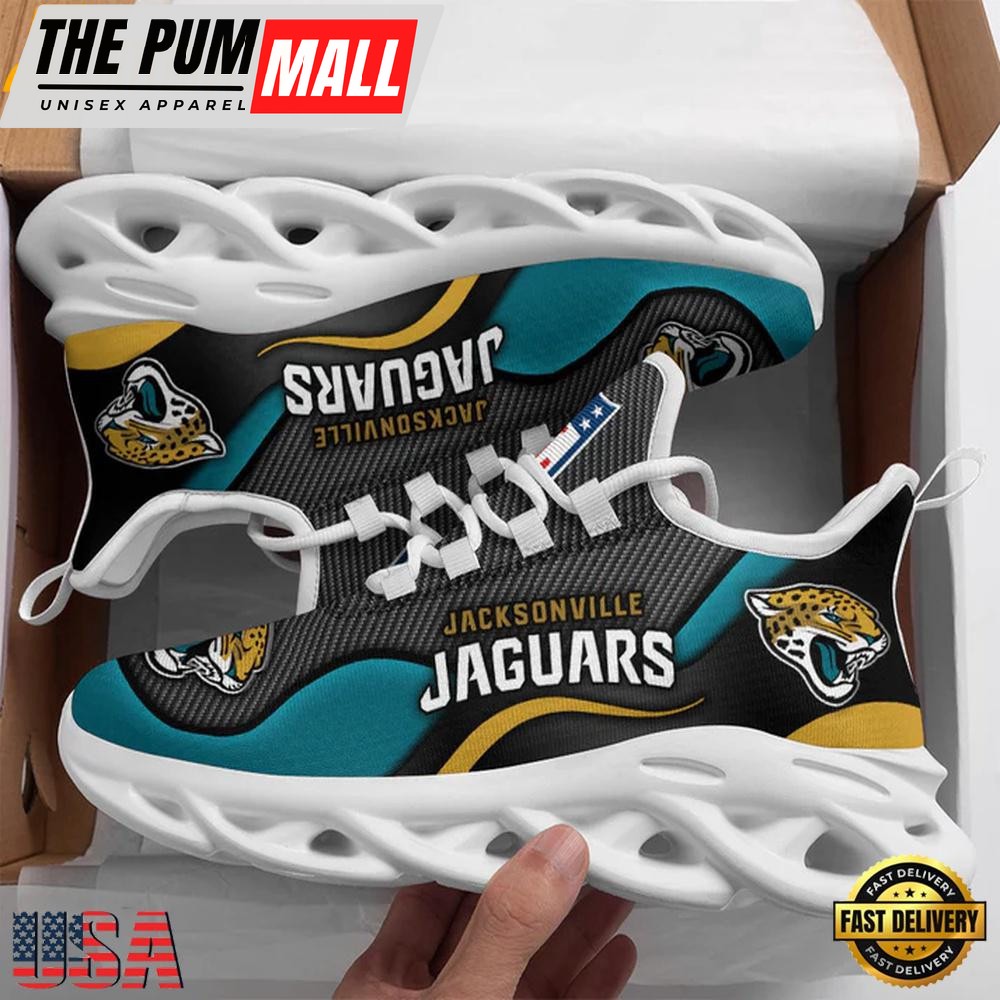 NFL Jacksonville Jaguars Sport Max Soul Shoes, Running Sneakers Shoes, Fan Gifts